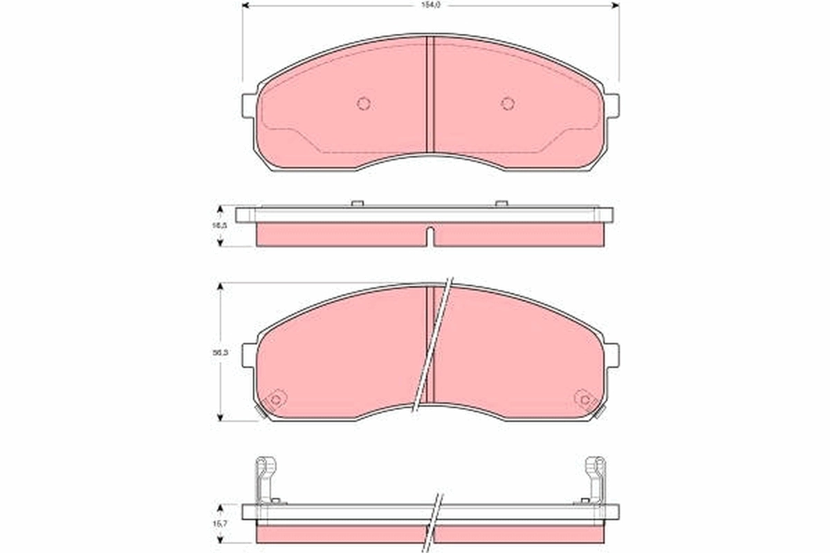 Set placute frana