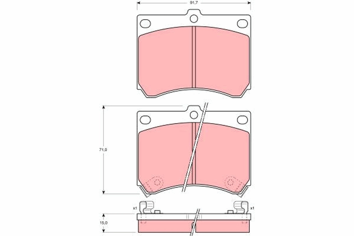 Set placute frana