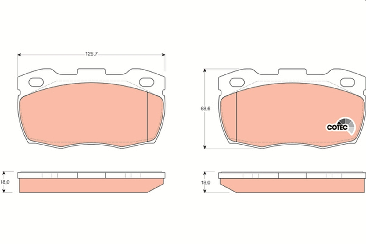 Set placute frana