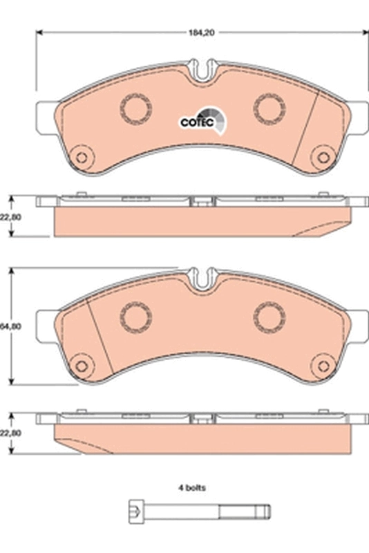 Set placute frana