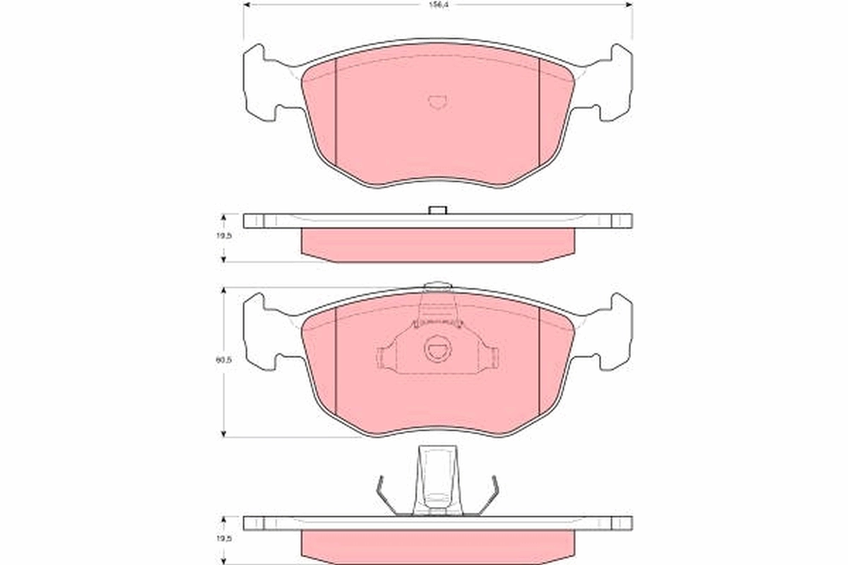 Set placute frana
