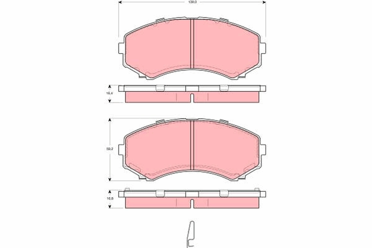 Set placute frana