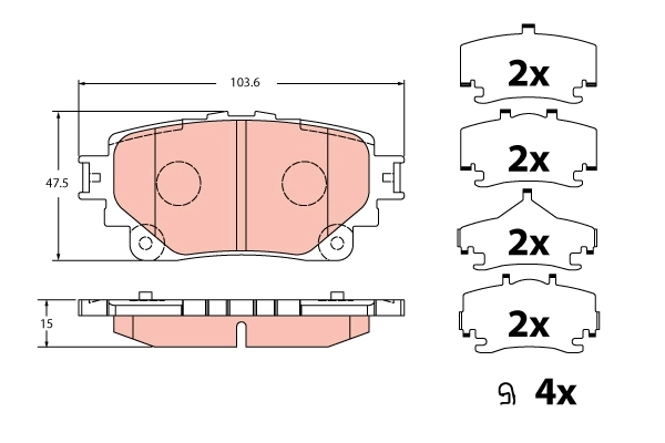 Set placute frana