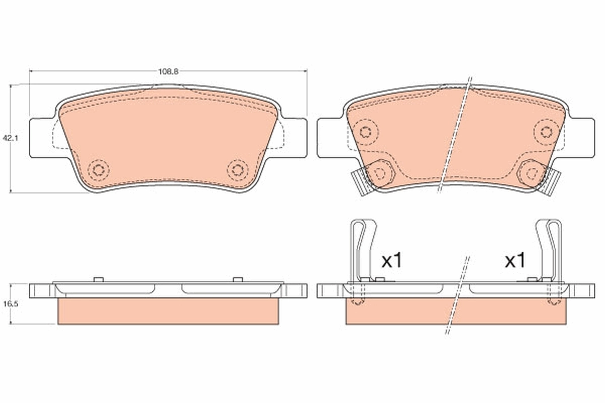 Set placute frana