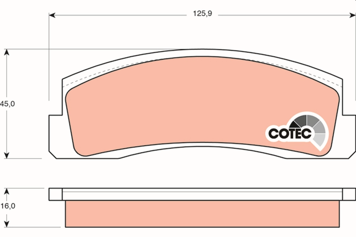 Set placute frana