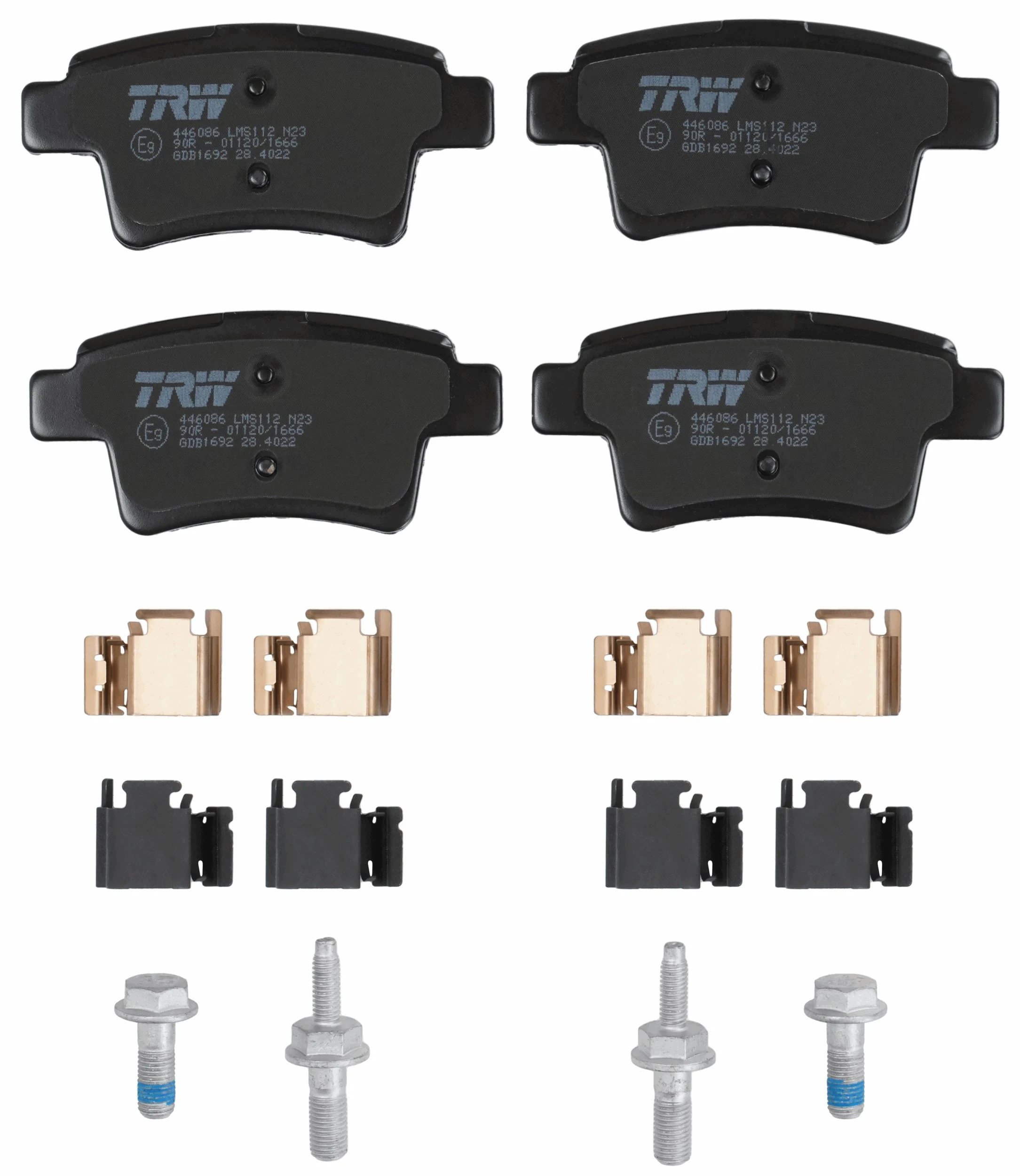 Set placute frana