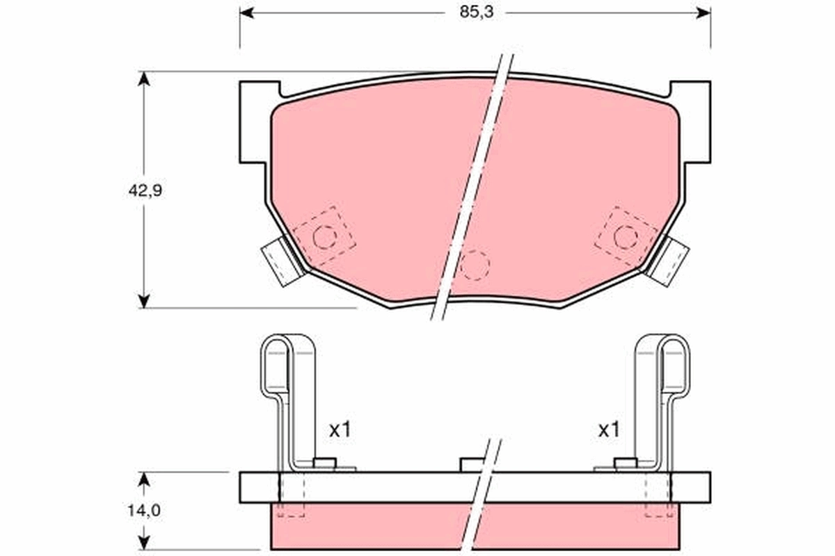 Set placute frana