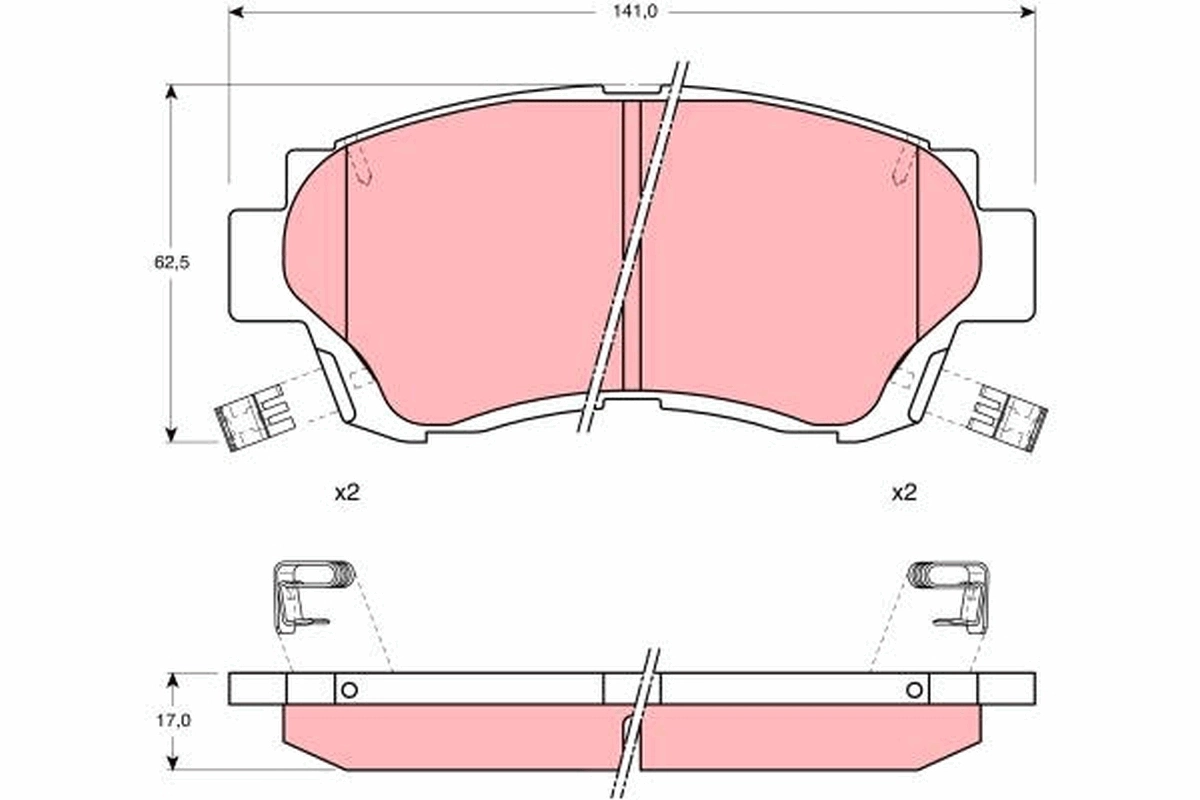 Set placute frana