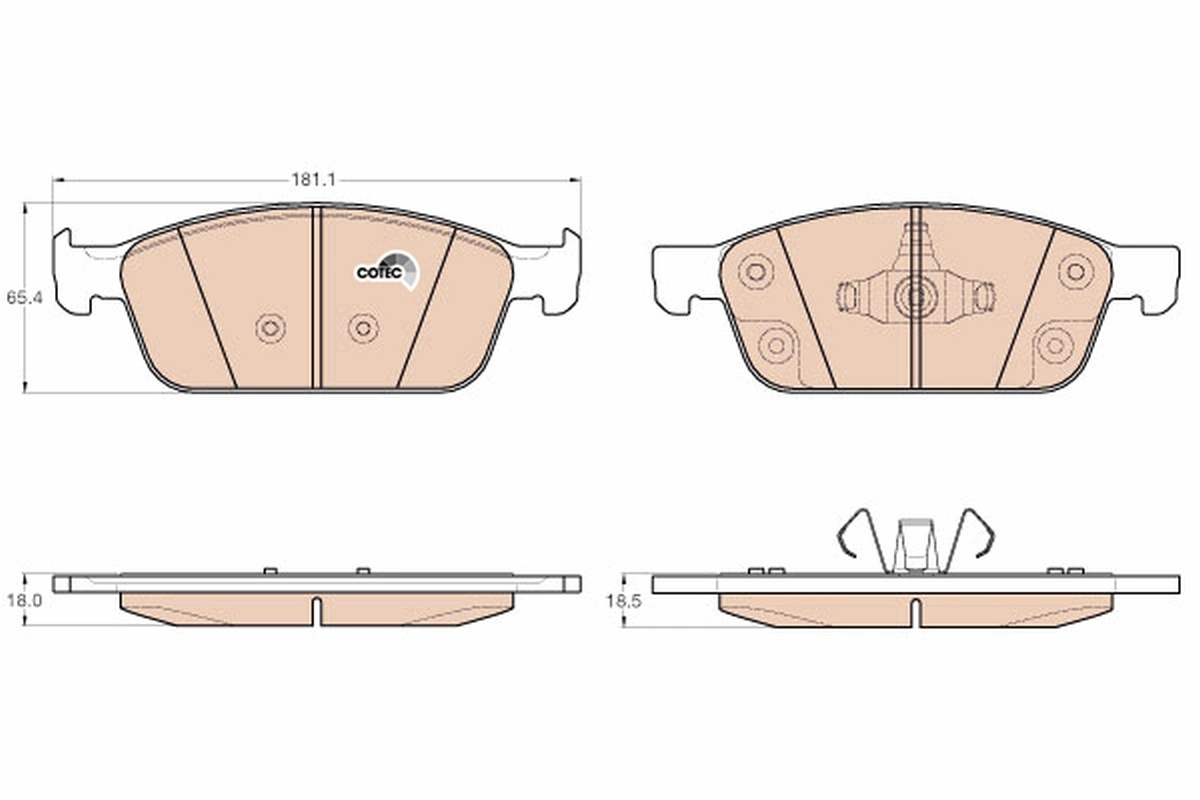 Set placute frana