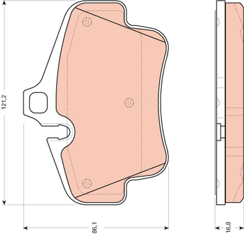 Set placute frana