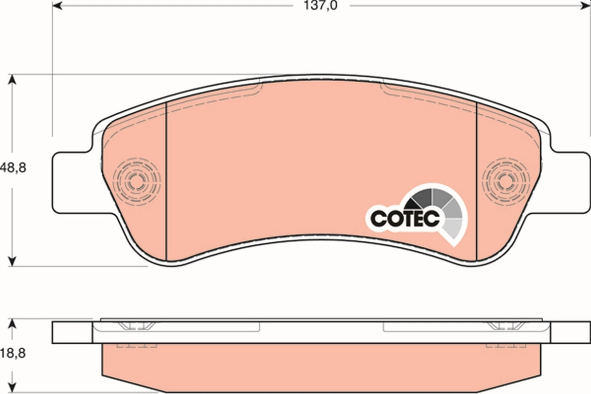 Set placute frana