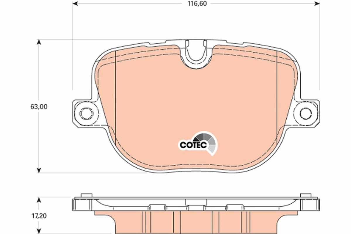 Set placute frana