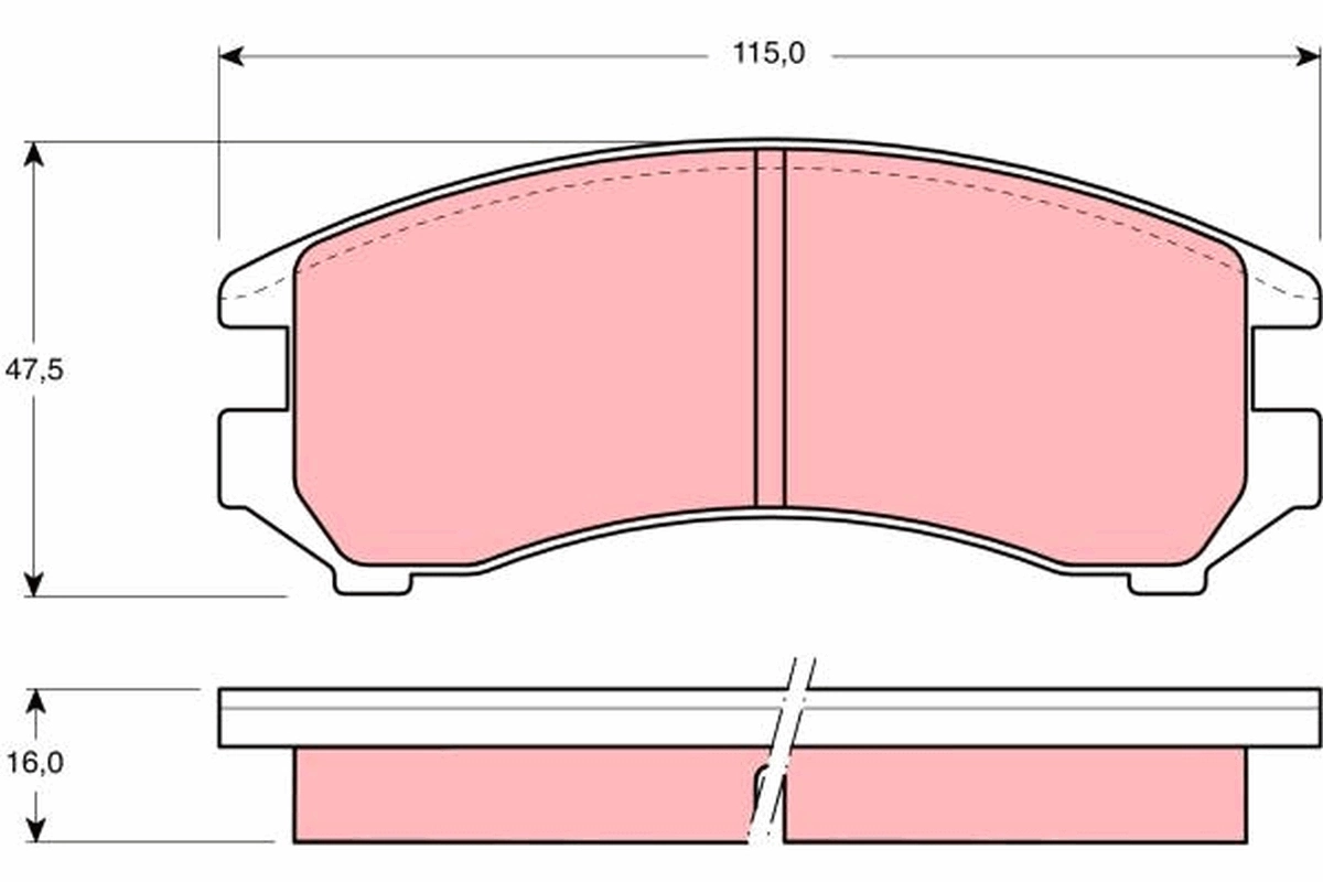 Set placute frana