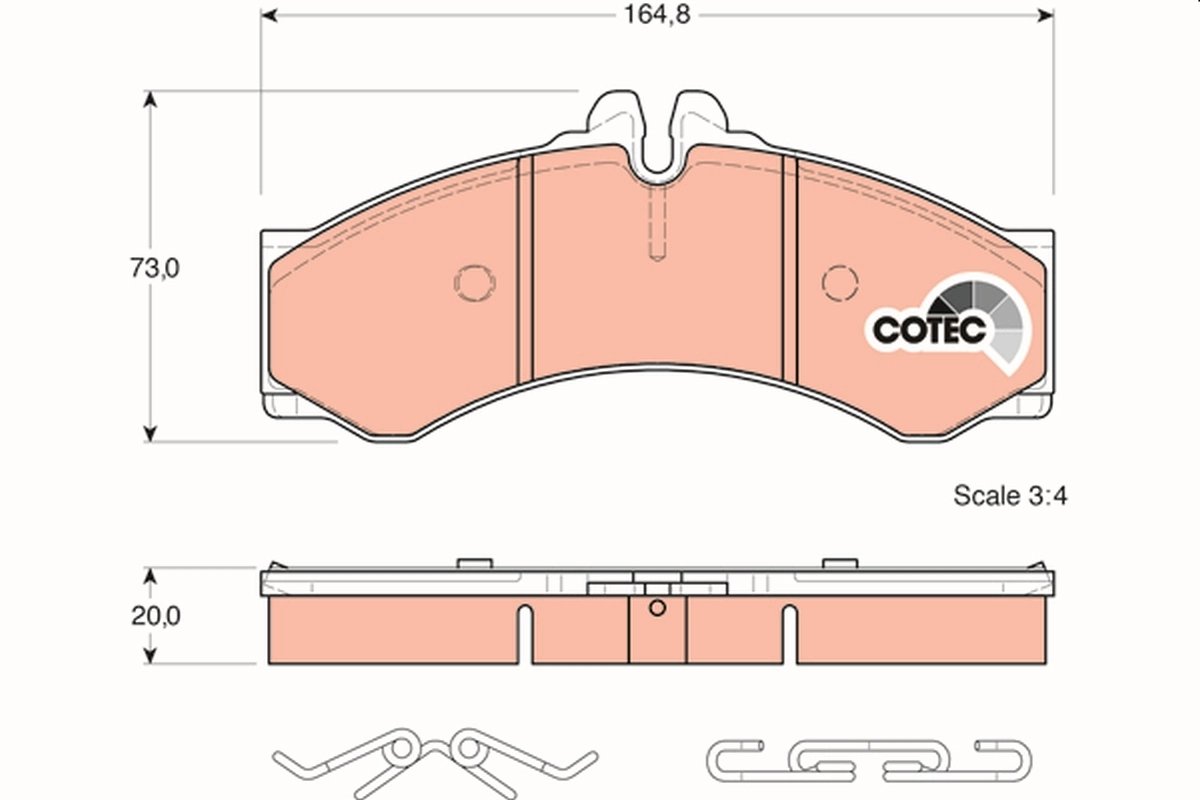 Set placute frana