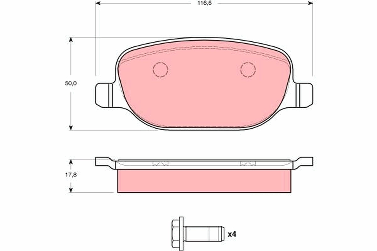 Set placute frana