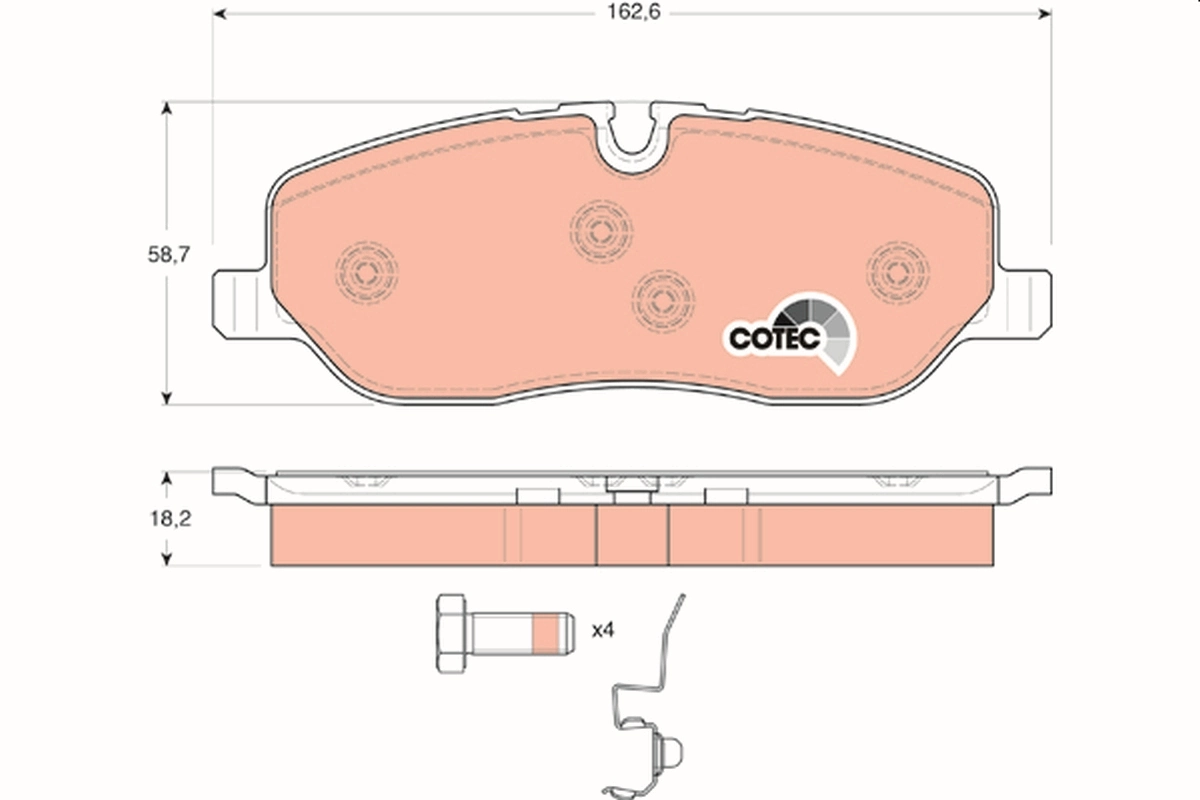 Set placute frana
