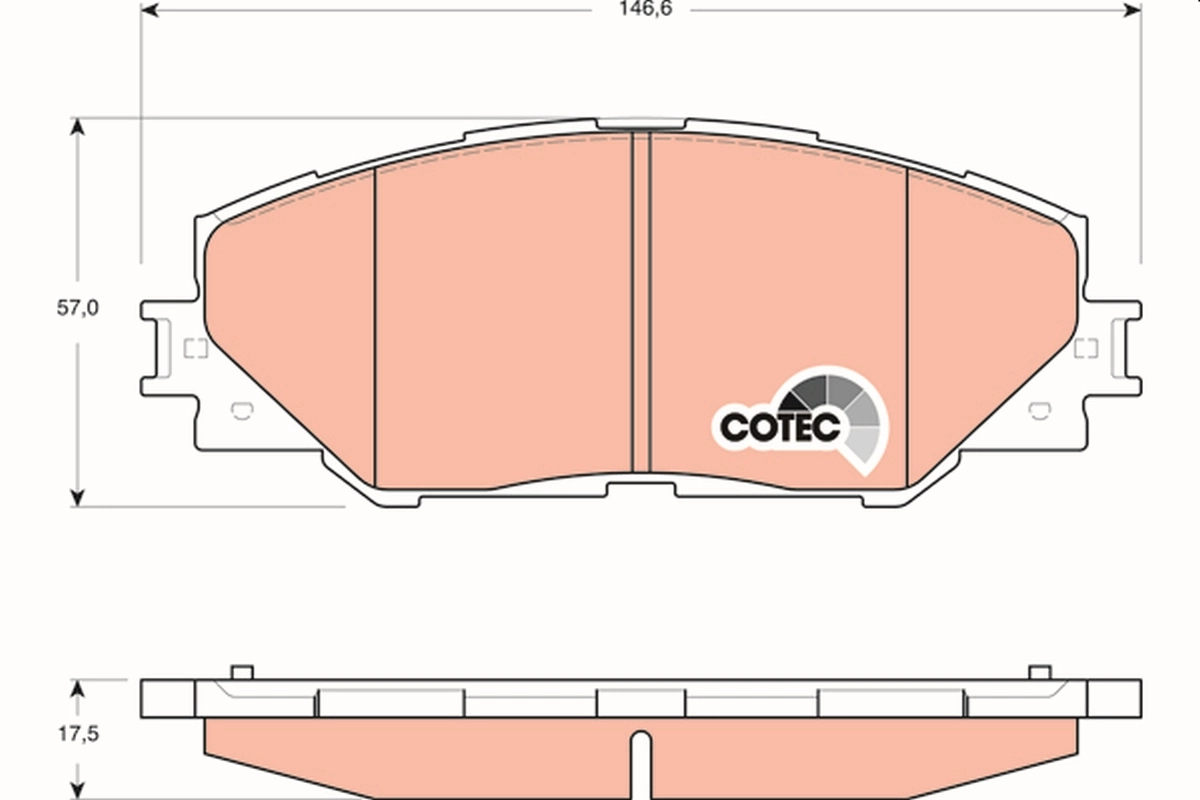 Set placute frana