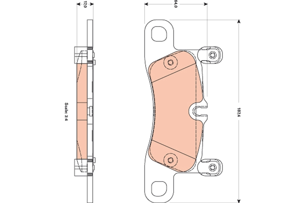 Set placute frana