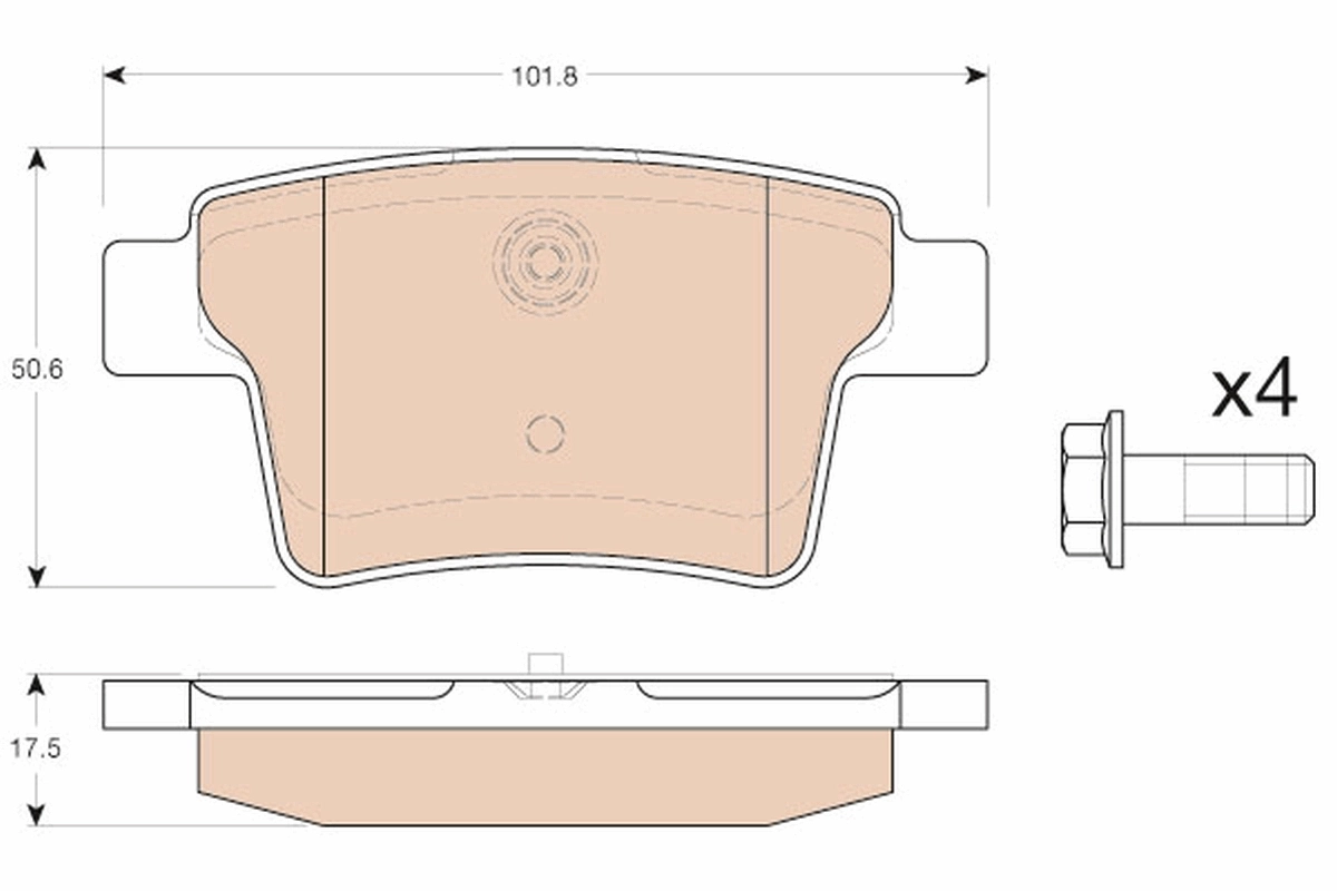 Set placute frana