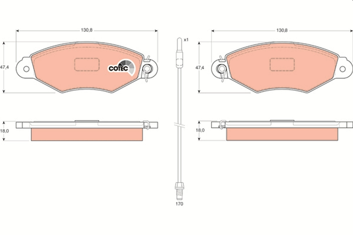 Set placute frana