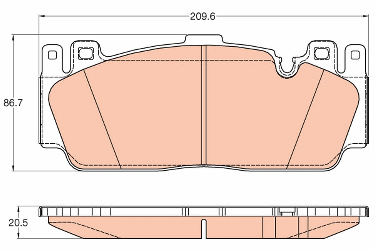Set placute frana