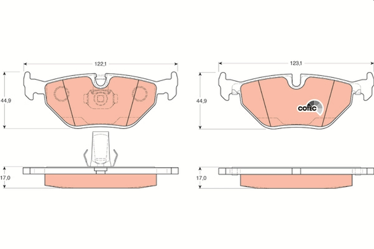 Set placute frana