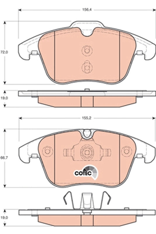 Set placute frana