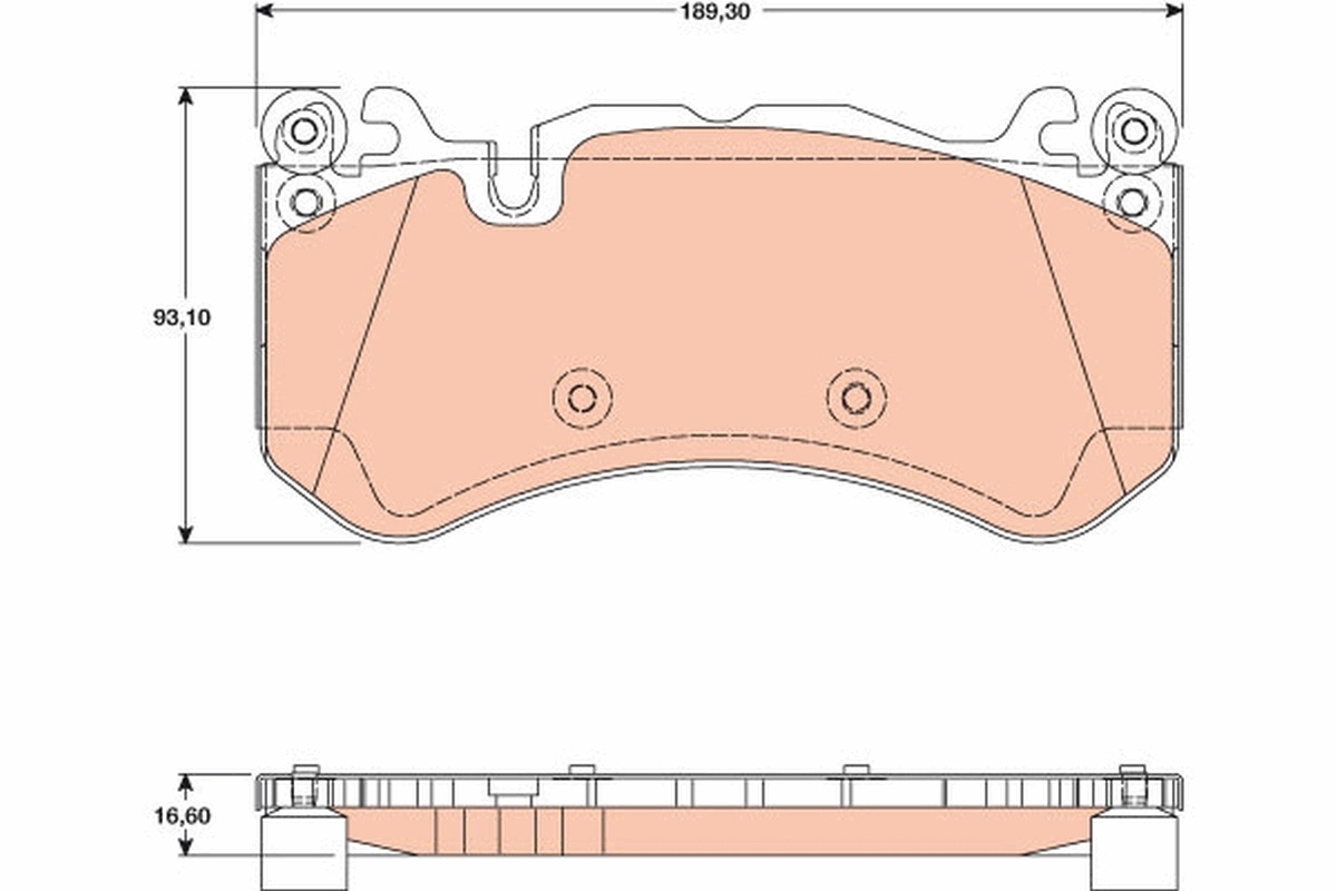 Set placute frana