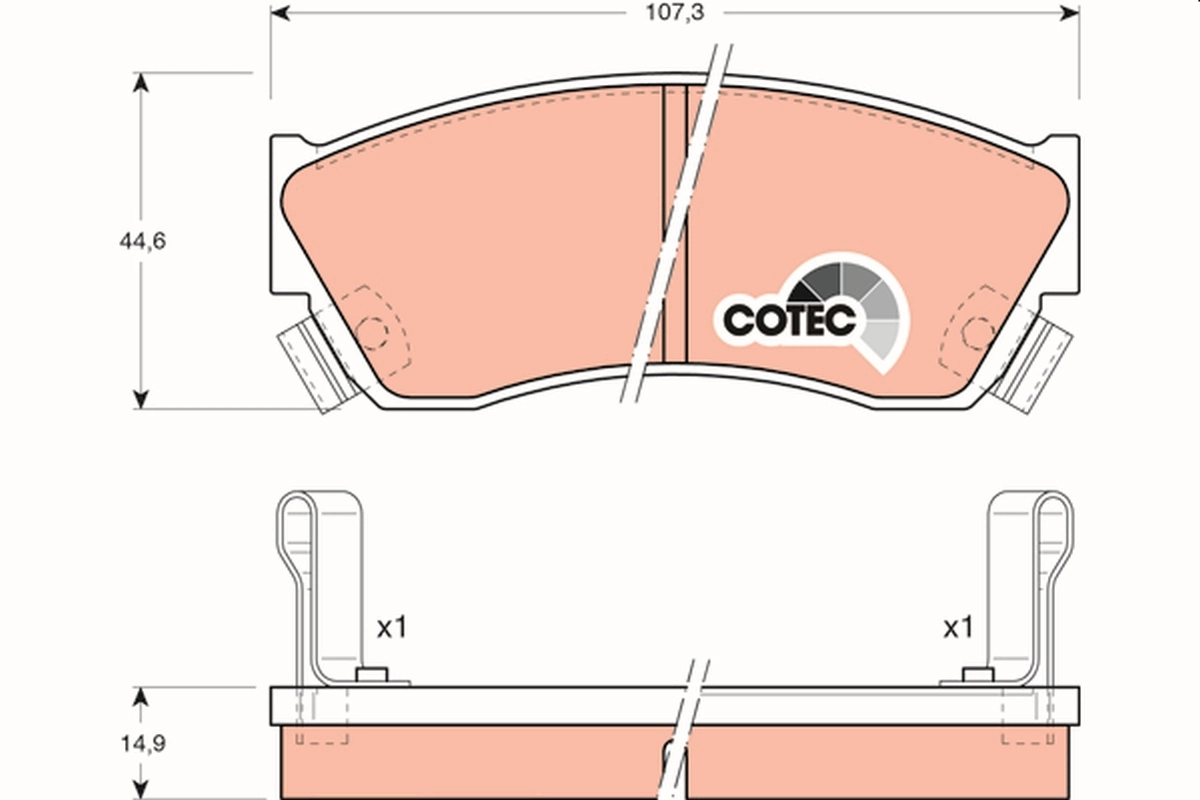 Set placute frana