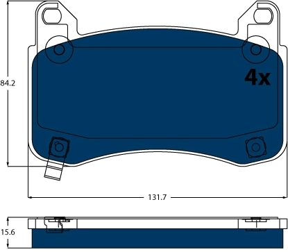 Set placute frana