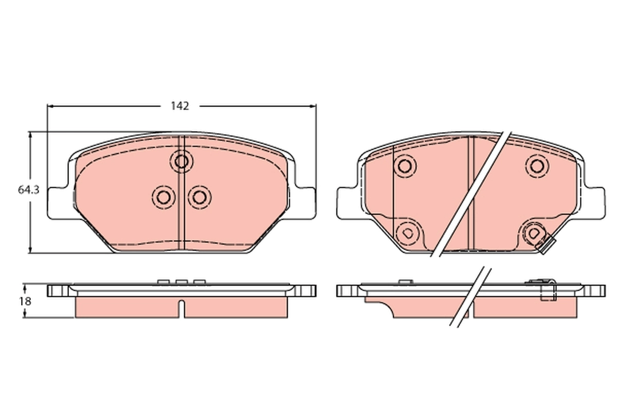 Set placute frana