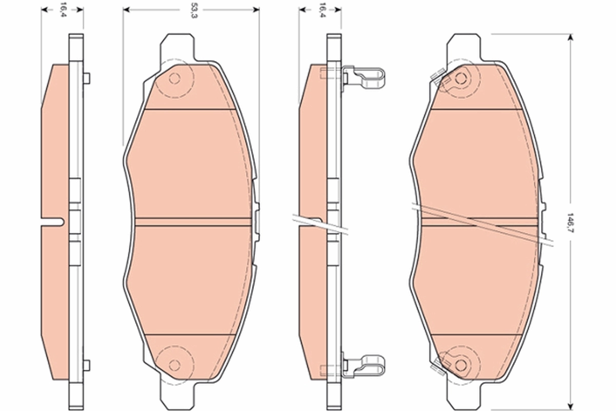 Set placute frana