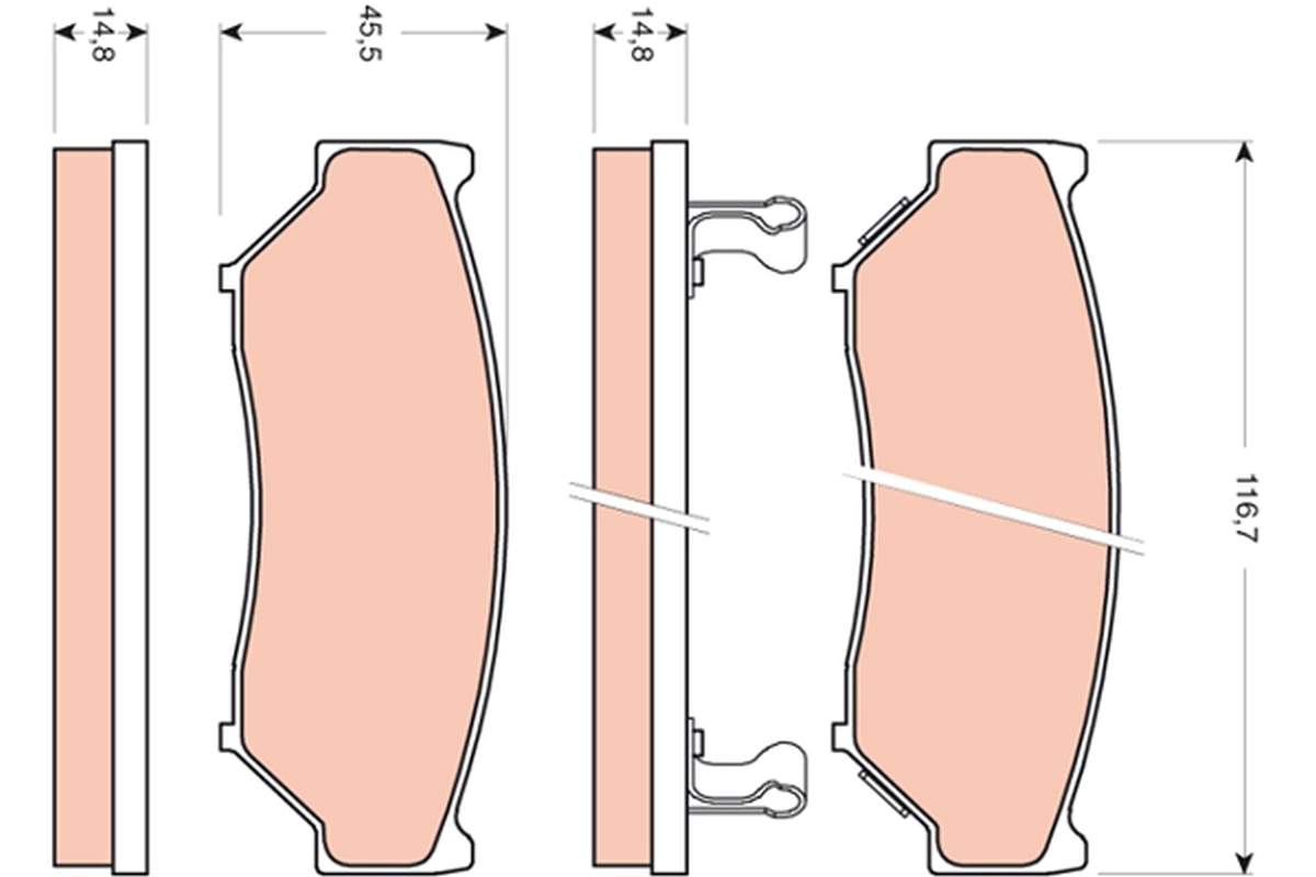 Set placute frana