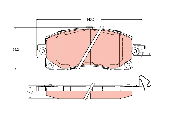 Set placute frana