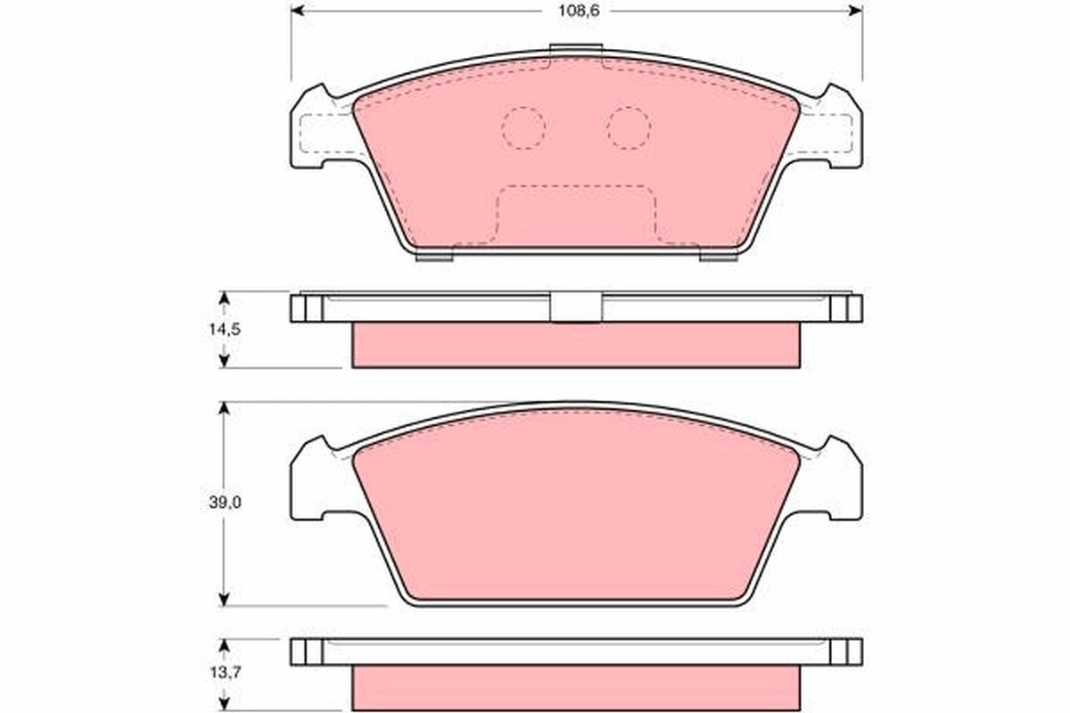 Set placute frana