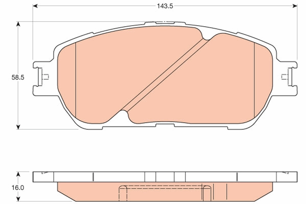 Set placute frana