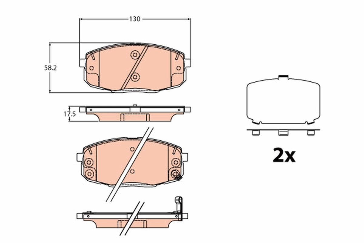 Set placute frana