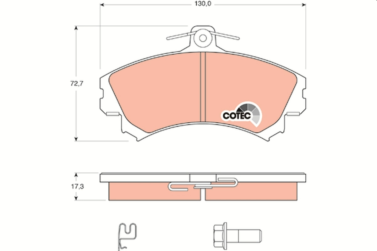 Set placute frana