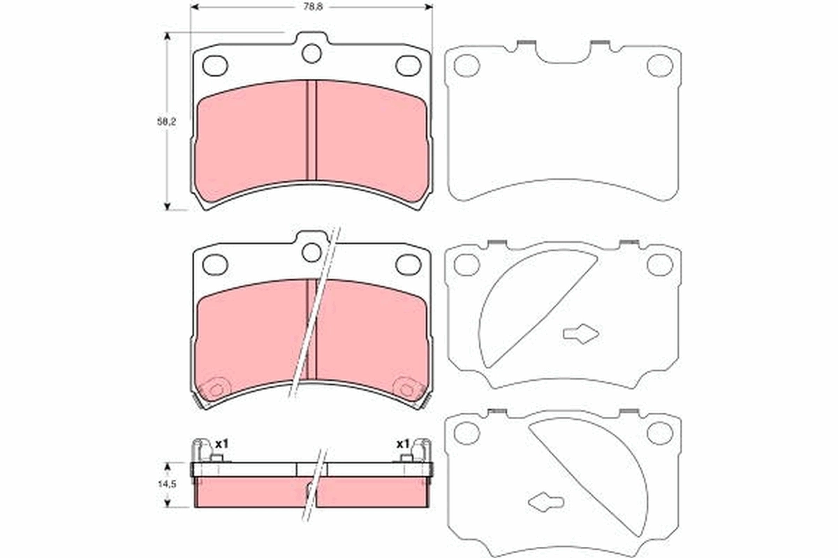 Set placute frana