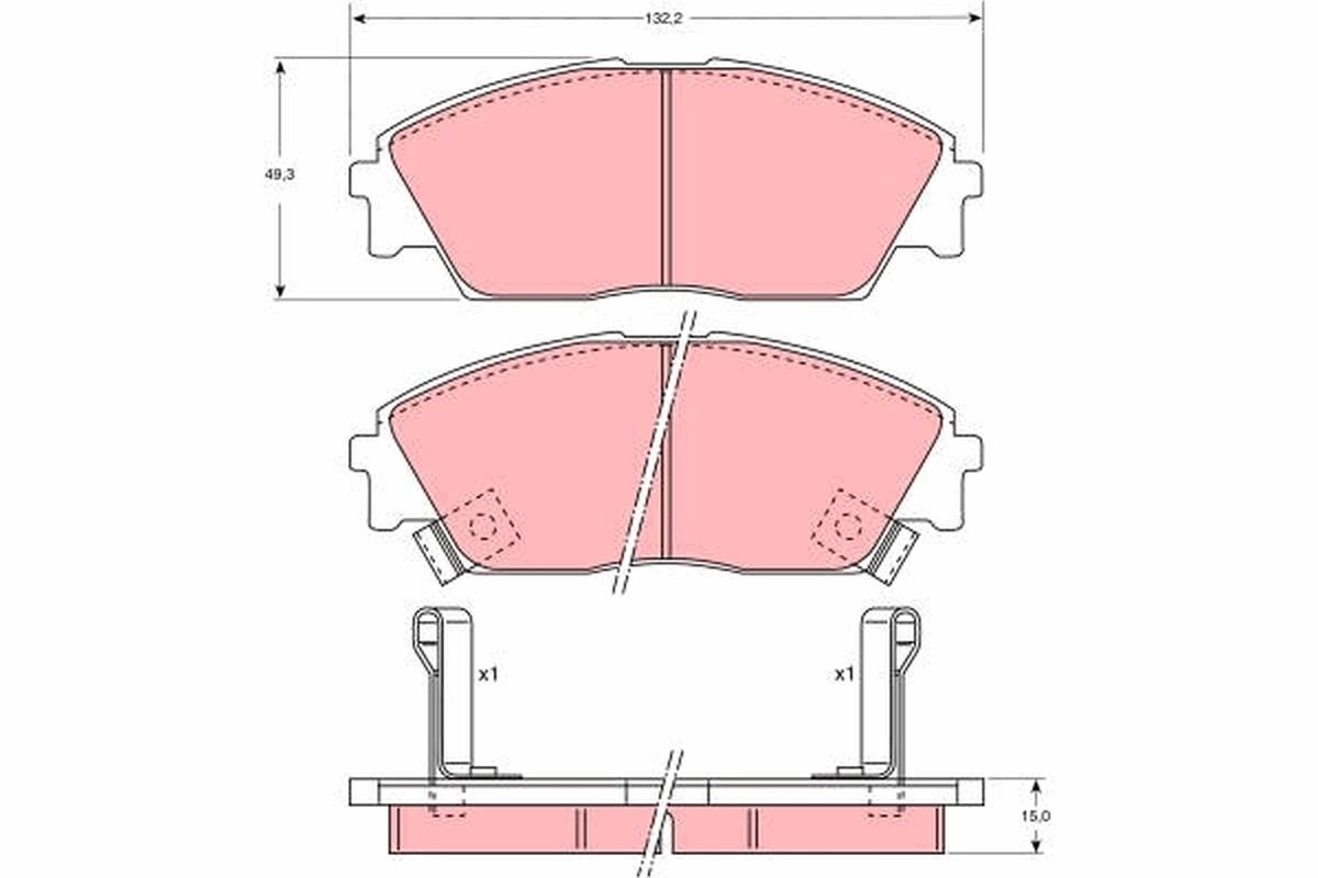 Set placute frana