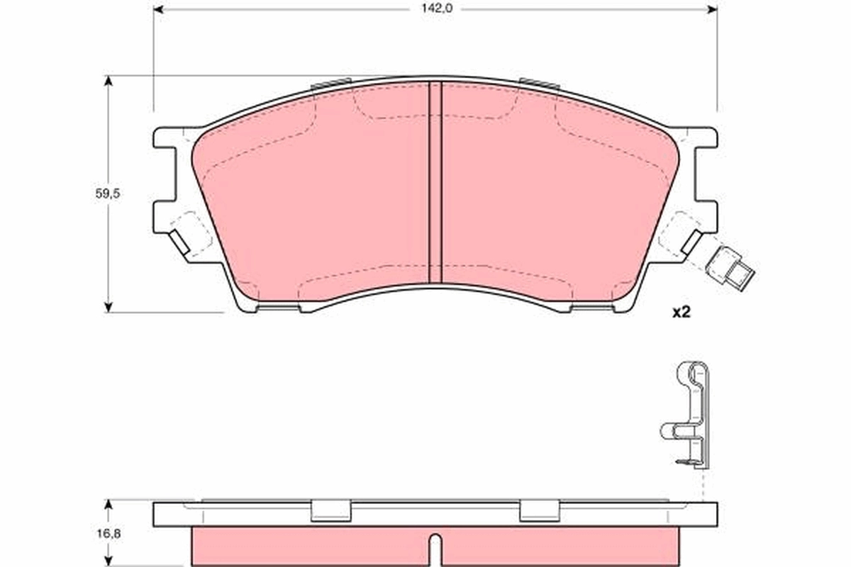 Set placute frana