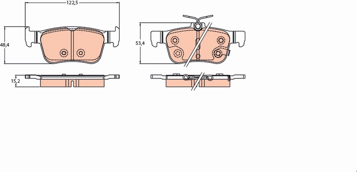 Set placute frana