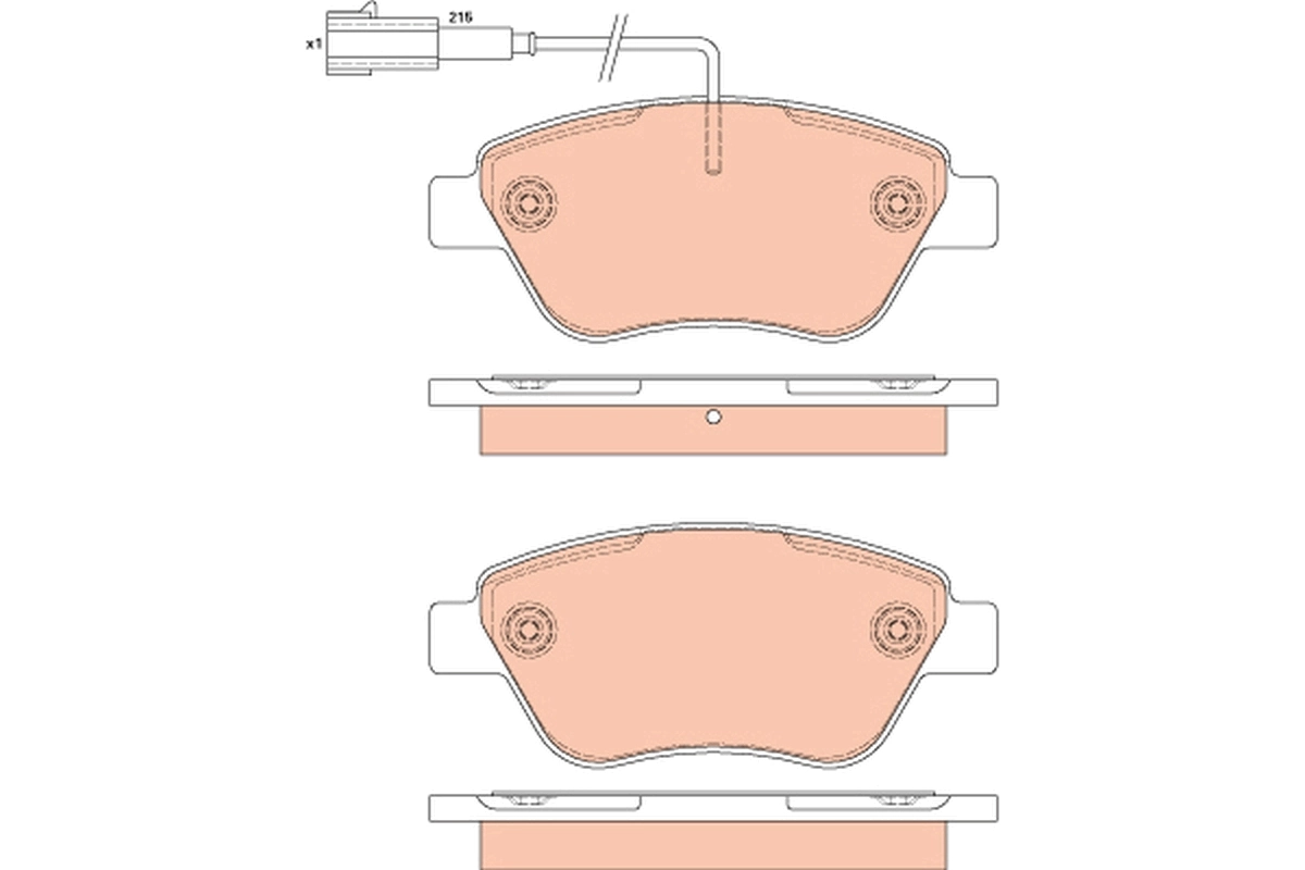 Set placute frana