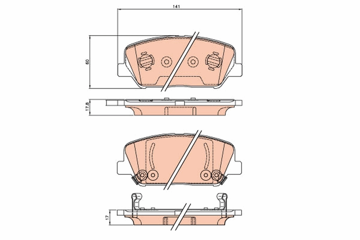 Set placute frana
