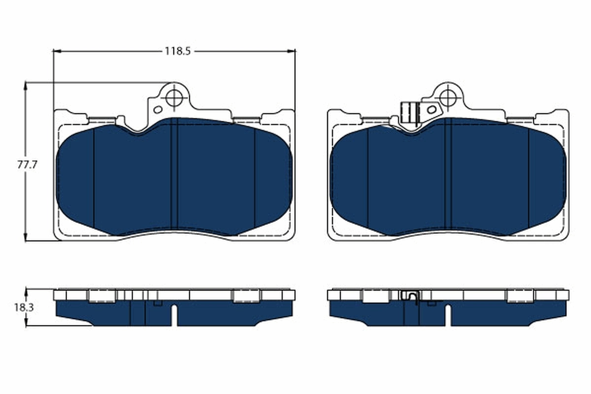 Set placute frana