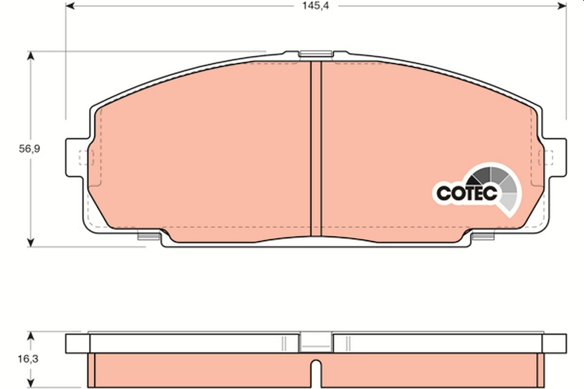 Set placute frana