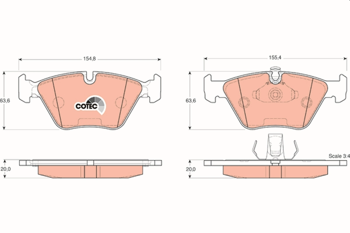 Set placute frana