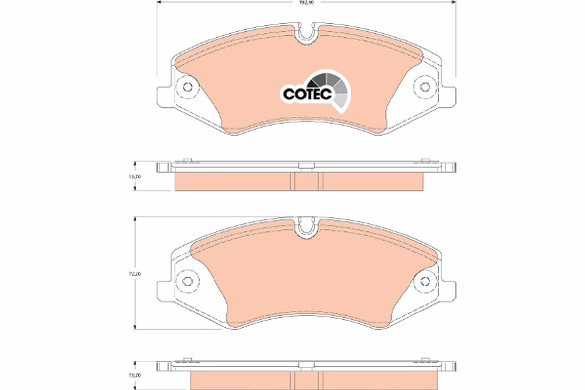 Set placute frana