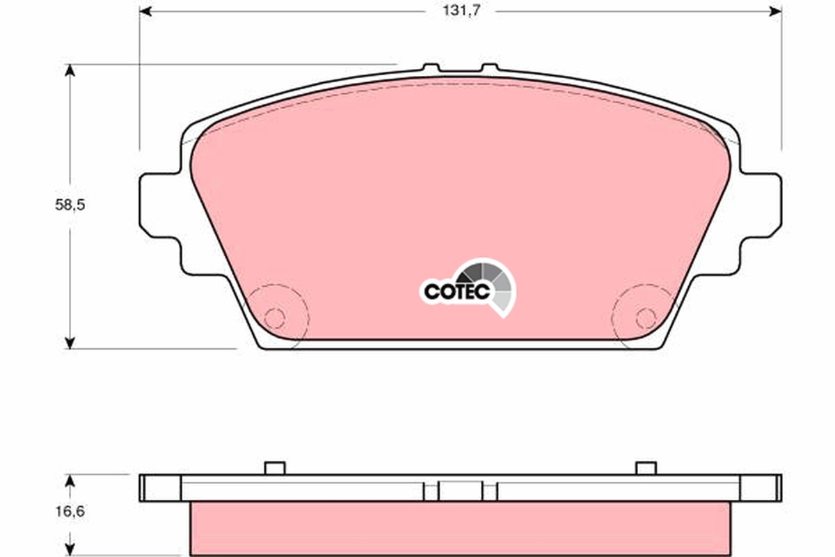 Set placute frana