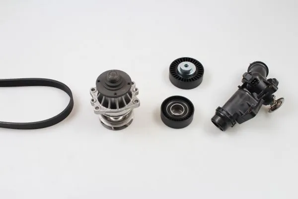 Pompa apa + set curea transmisie cu caneluri